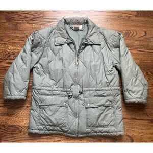 VTG Catamount Trail Puffer Jacket Duck Down Quilted Military Mens Large Chore